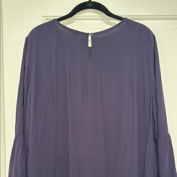Eileen Fisher Purple Silk Dress - Picture 6 of 8